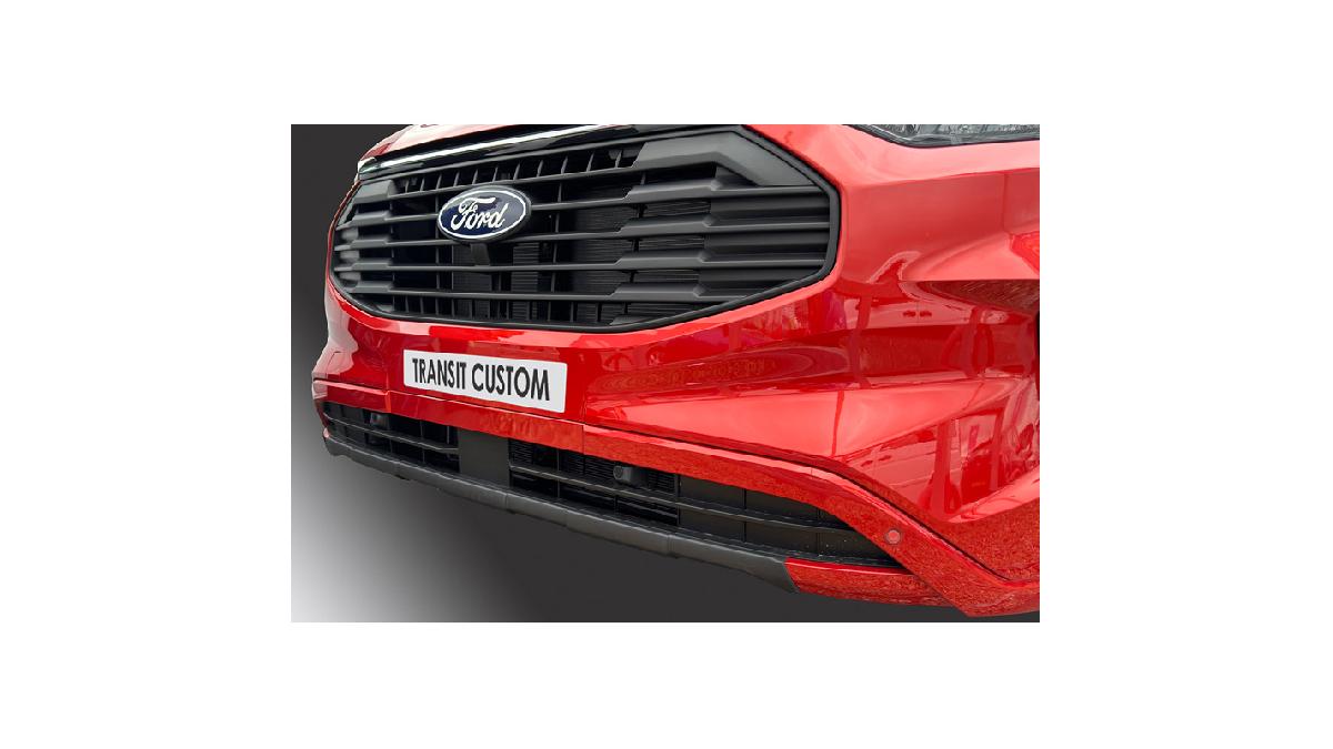 RGM+Spoiler+avant+%27Skid-Plate%27+sur+mesure+pour+Ford+Transit+Custom+%2F+Tourneo+Custom+2023-+Noir+%28ABS%29